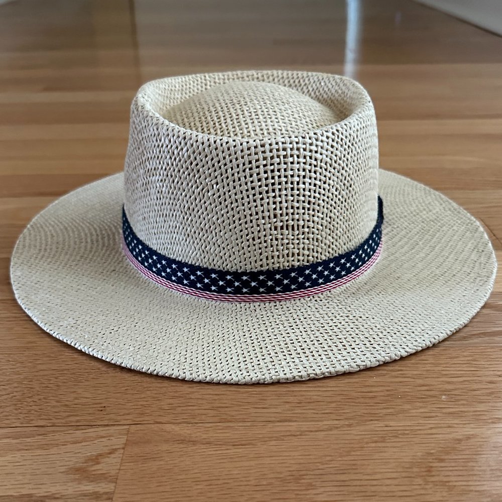 WEMCO American Gambler 100% Straw Paper Hat NWT OS